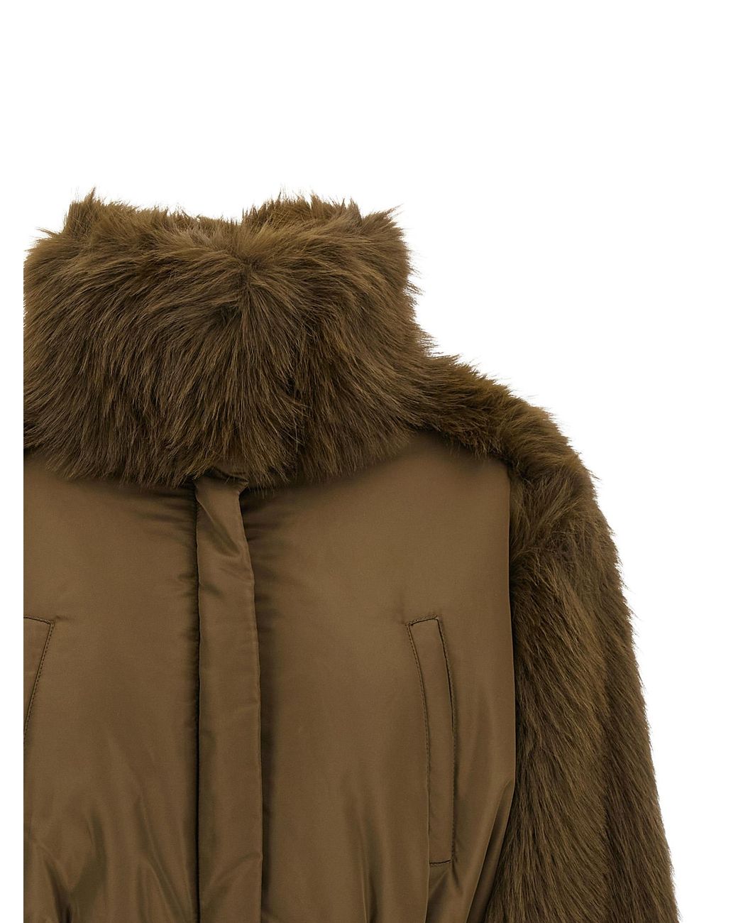 Fabiana Filippi Green Virgin Wool Bomber