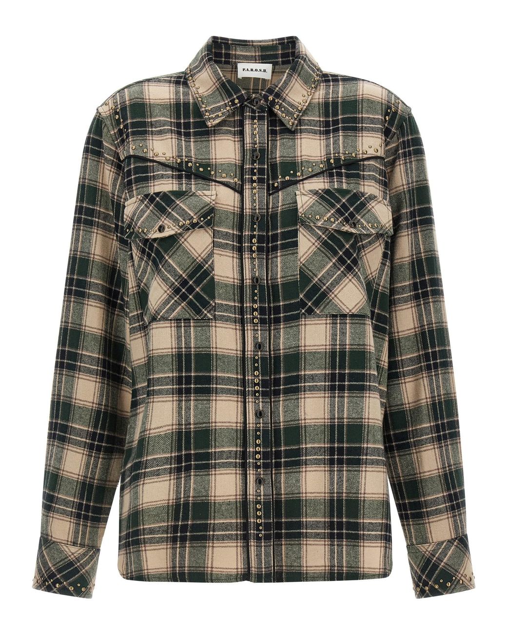 P.A.R.O.S.H. Green P.A.R.O..H. 'Cowboy' Shirt