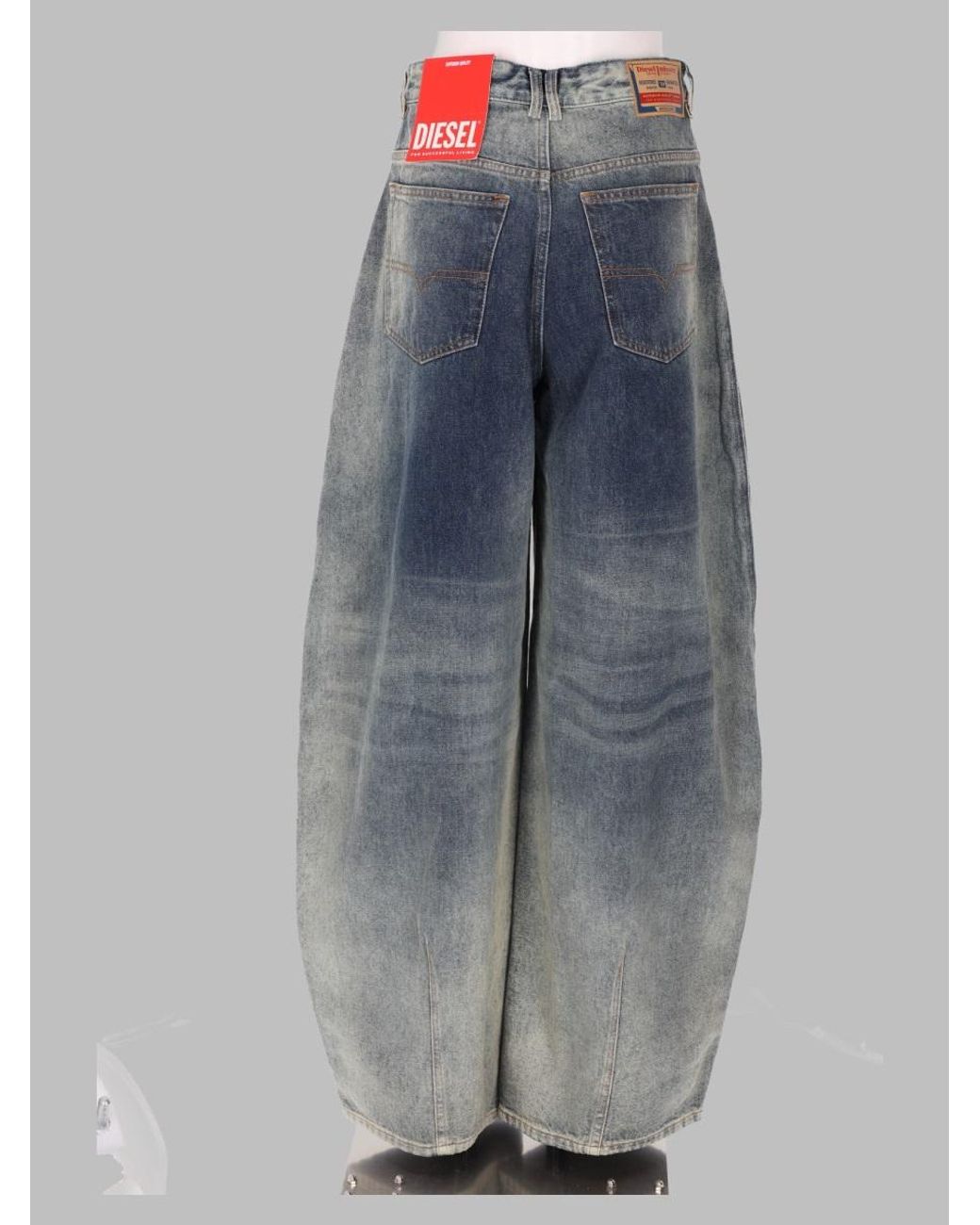 DIESEL Gray Style Patterned Trousers For