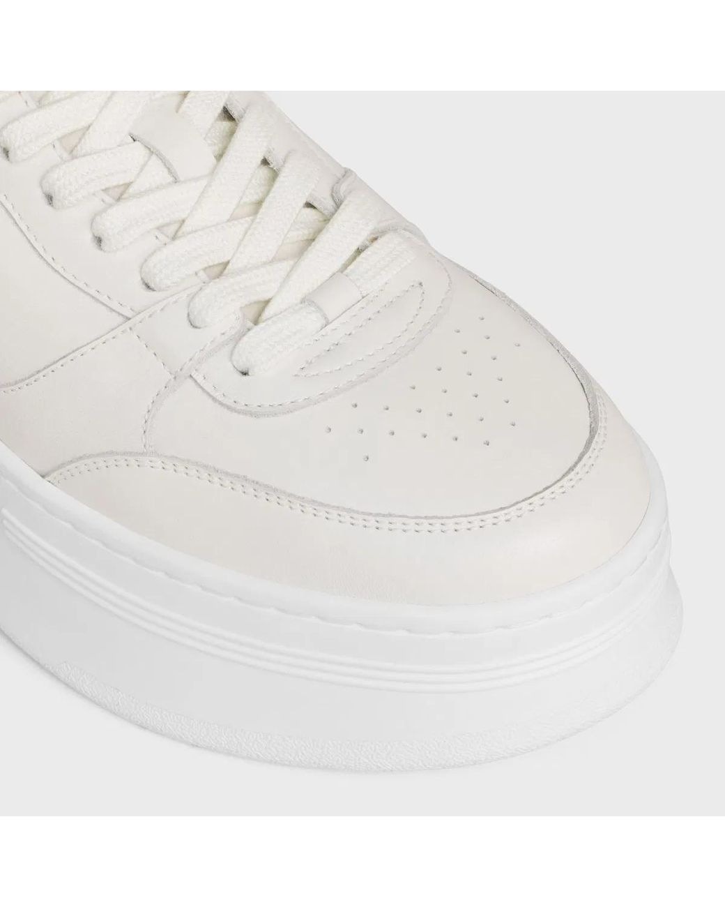 Céline White Wedge Sneaker
