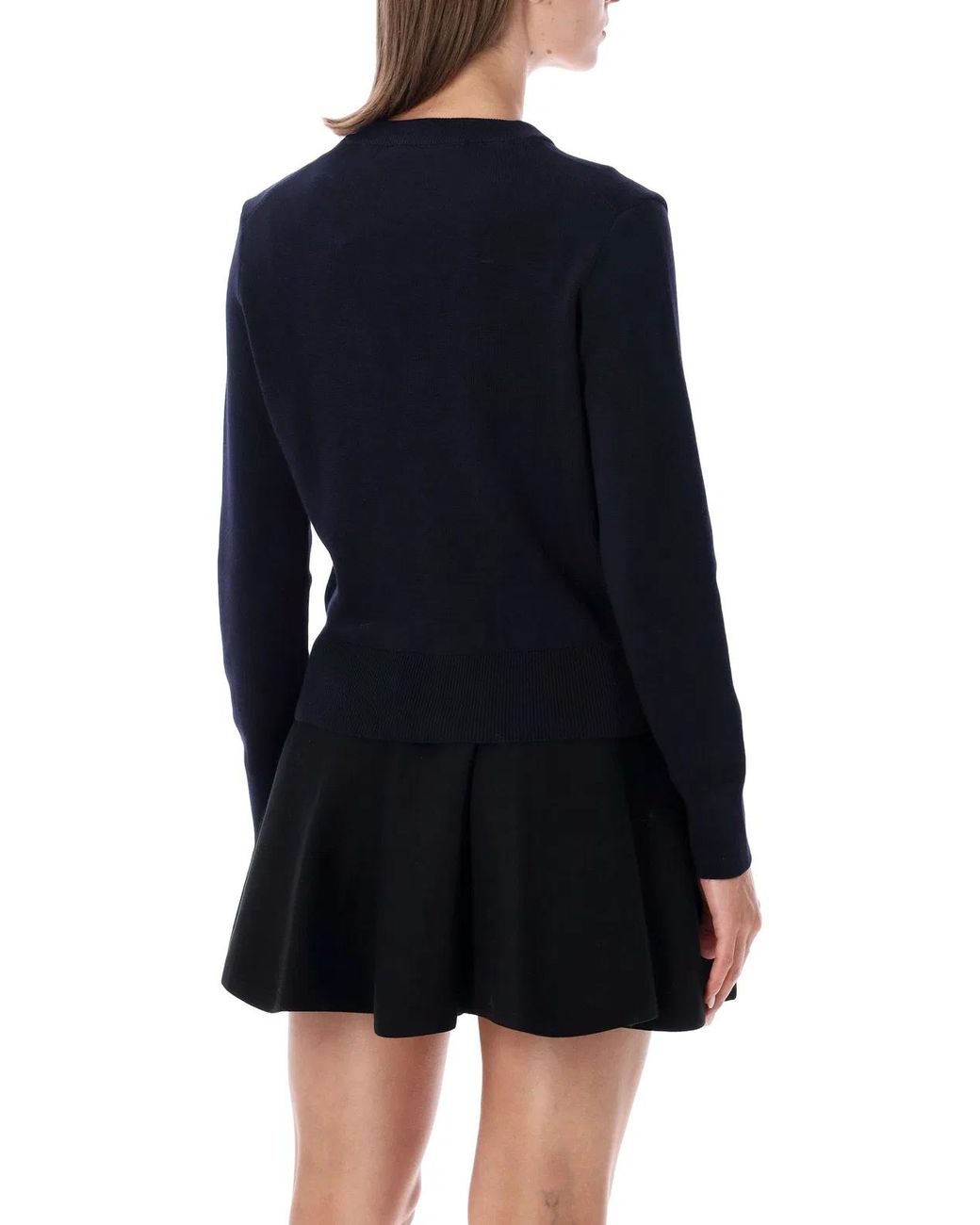 AMI Blue Wool Cardigan