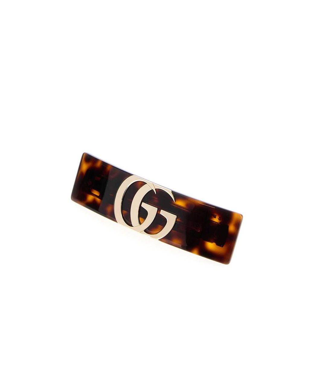 Gucci White Printed Resin Hair Clip