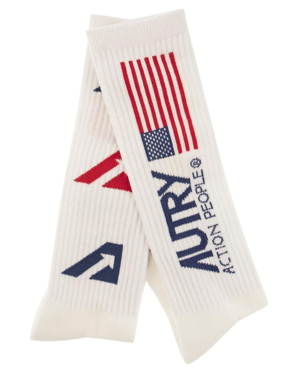 Autry Red Socks With Iconic Logo