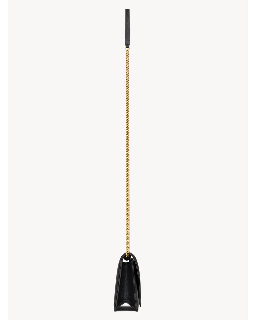 Saint Laurent White Paris Chain Wallet