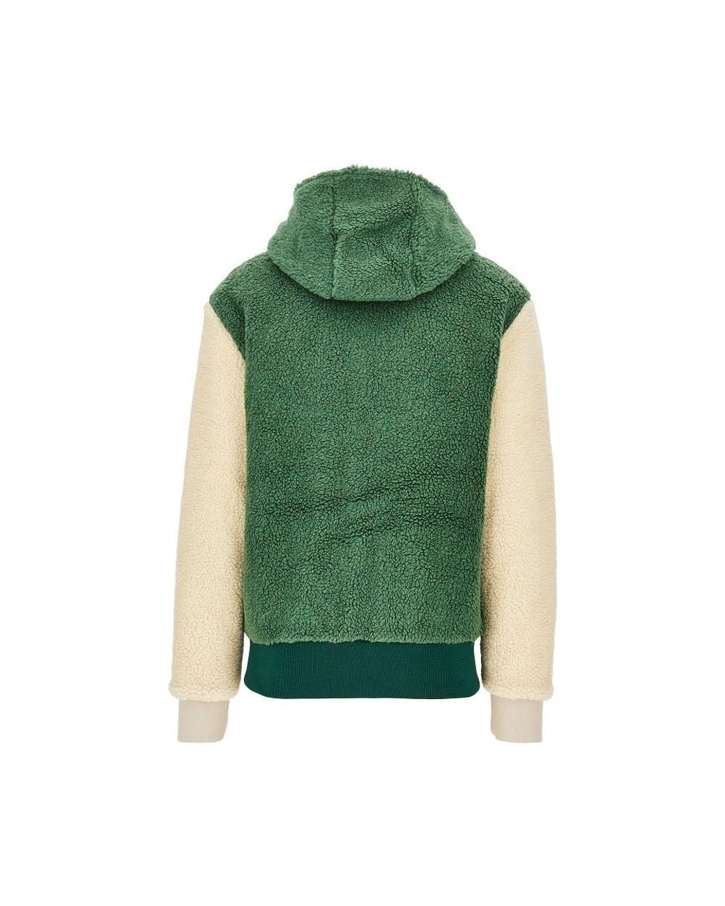 Mauna Kea Green Color Block Sherpa Blouson Jacket for men
