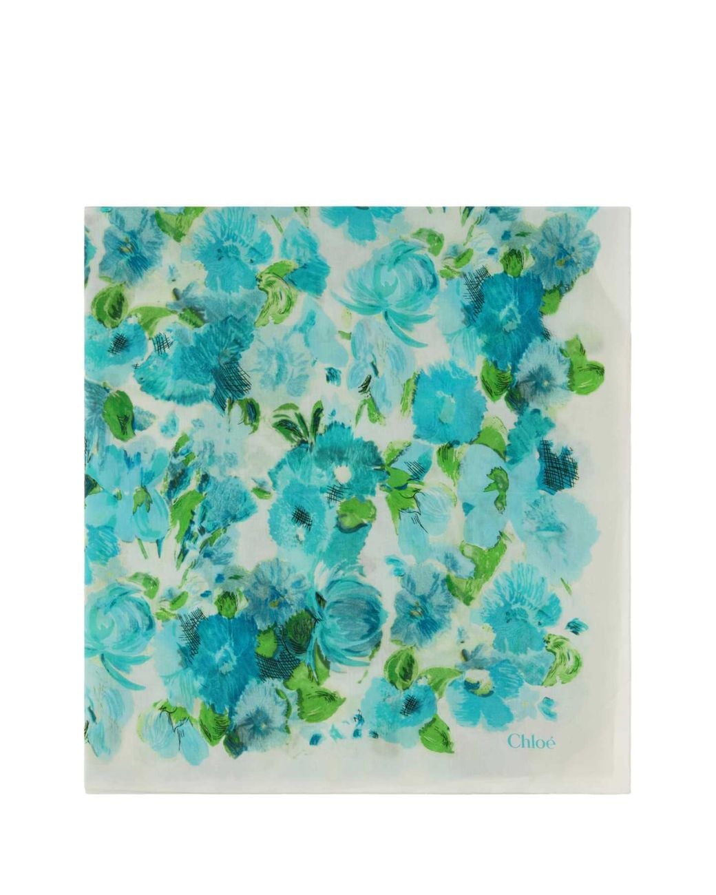 Chloé Green Chloe Foulard