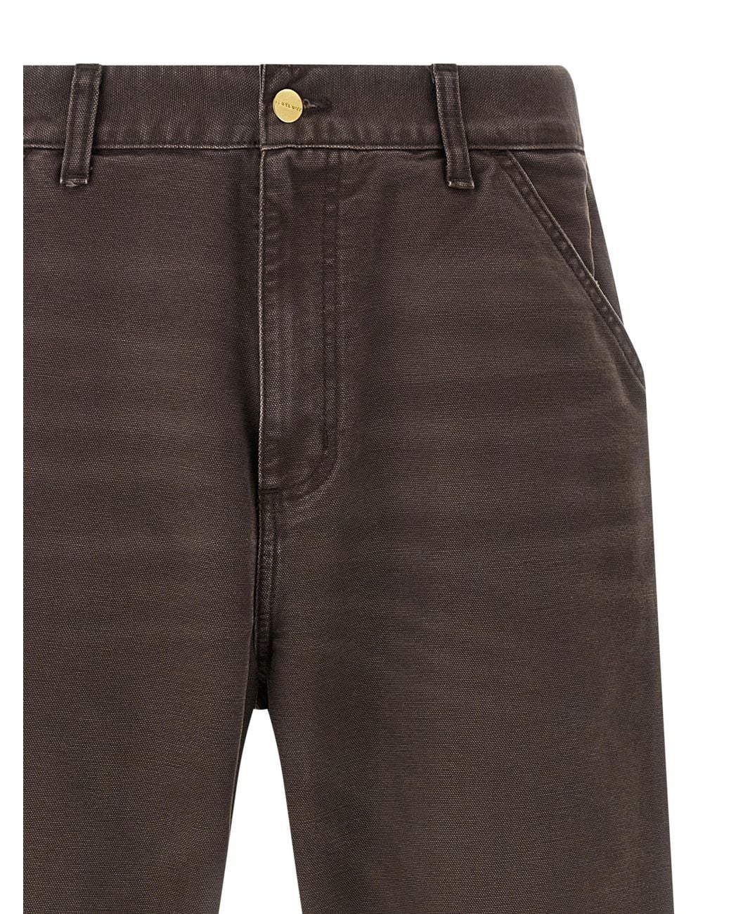 Carhartt Brown 'Single Knee' Pants for men