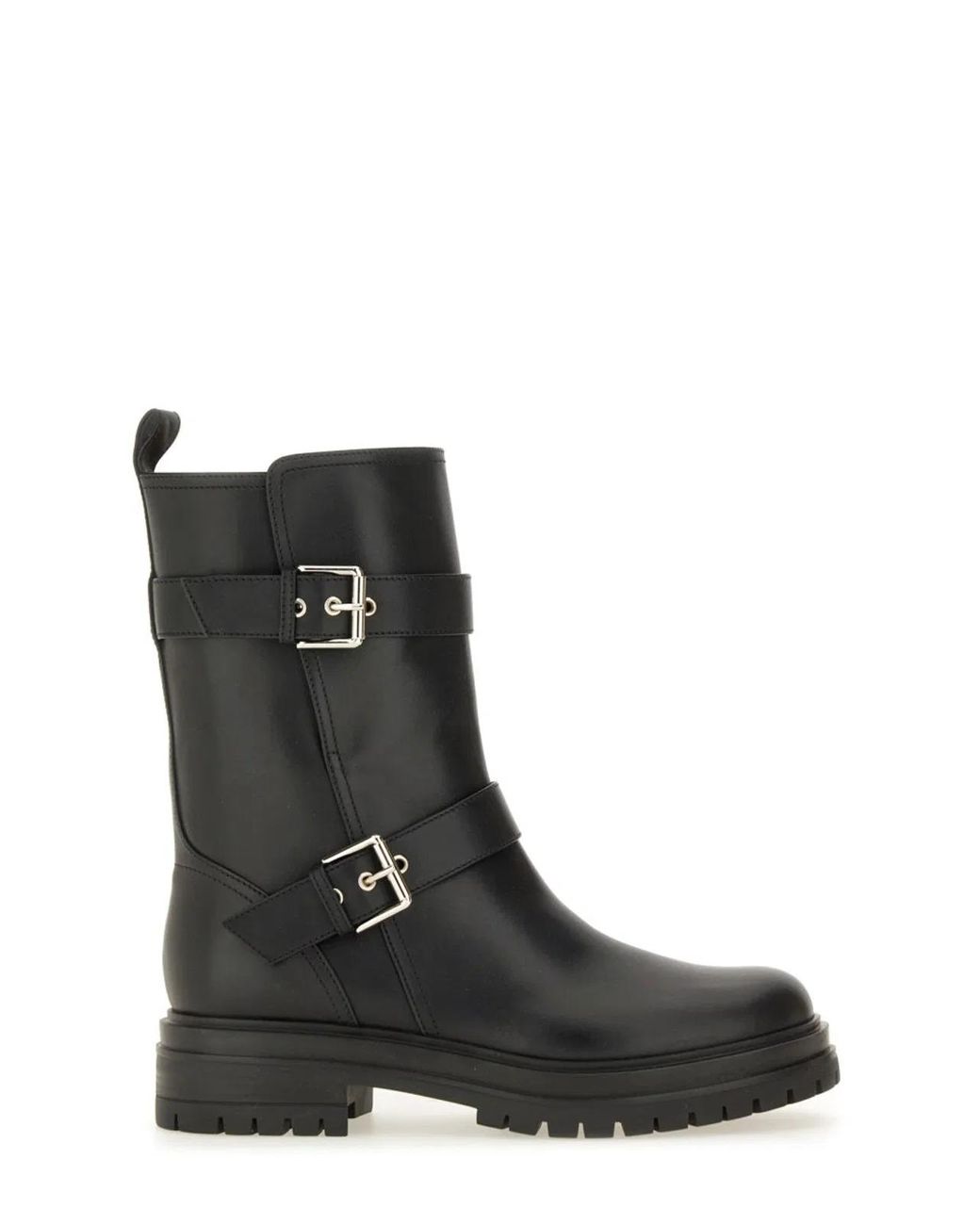 Gianvito Rossi Black Leather Thiago Ankle Boots