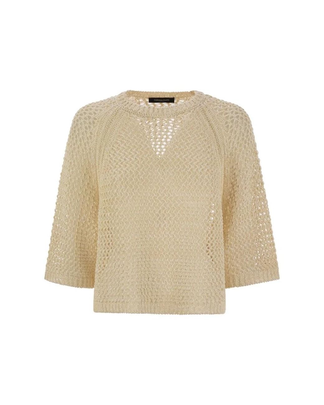 Fabiana Filippi Natural Cotton ¾-Sleeved Jersey