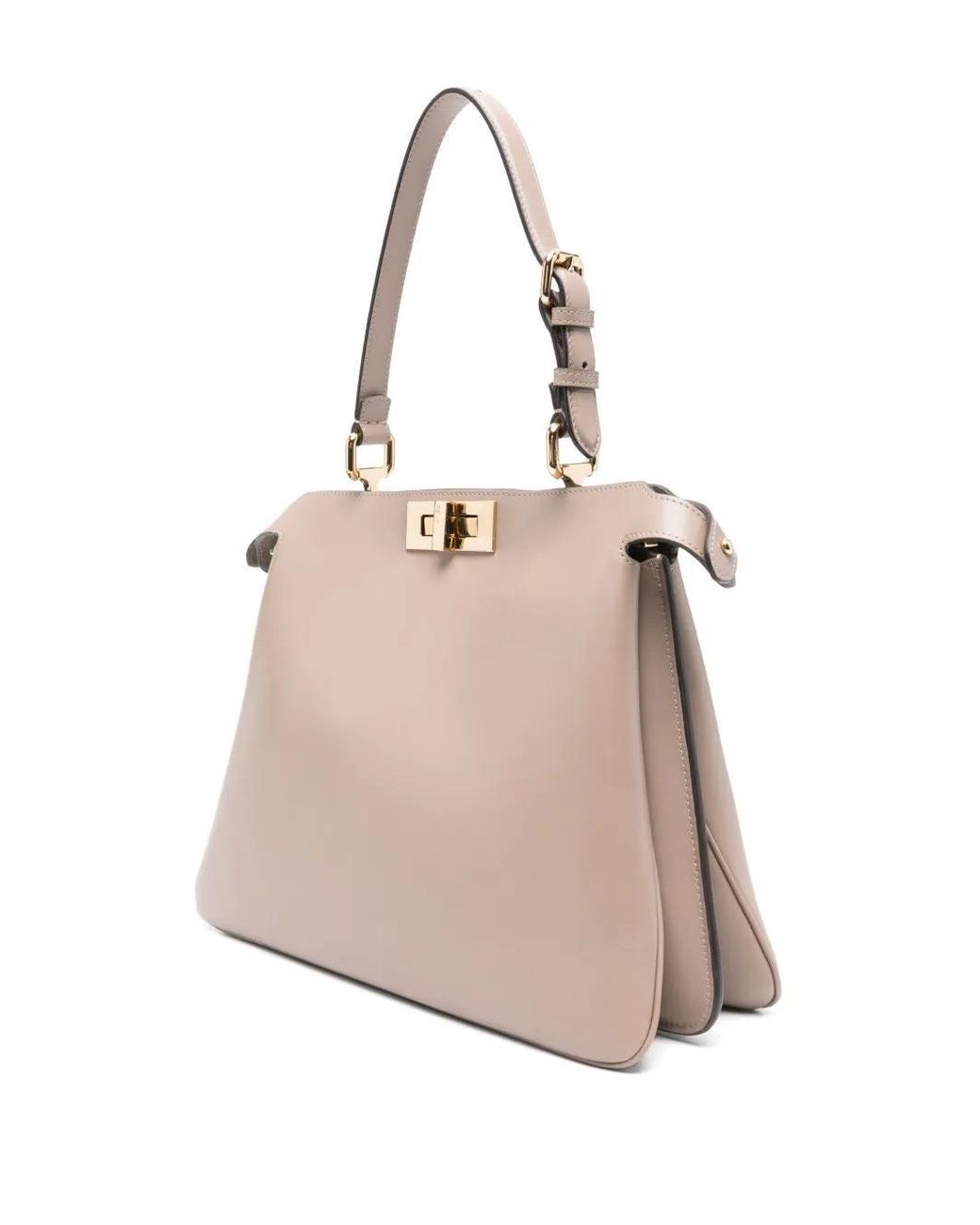 Fendi Natural Medium Peekaboo Shoulder Bag