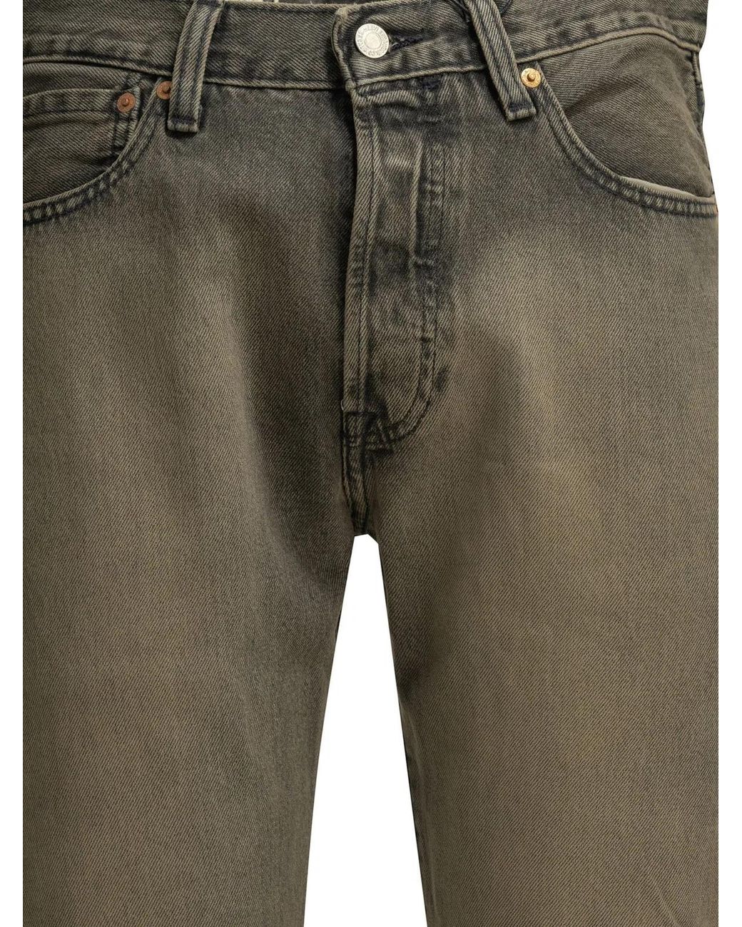 Levi's Green "501 Original" Straight-Leg Jeans for men