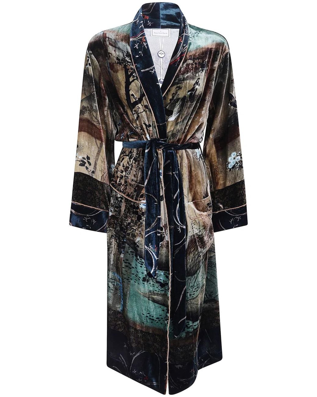 Pierre Louis Mascia Black "Kanpur Adana" Dressing Gown