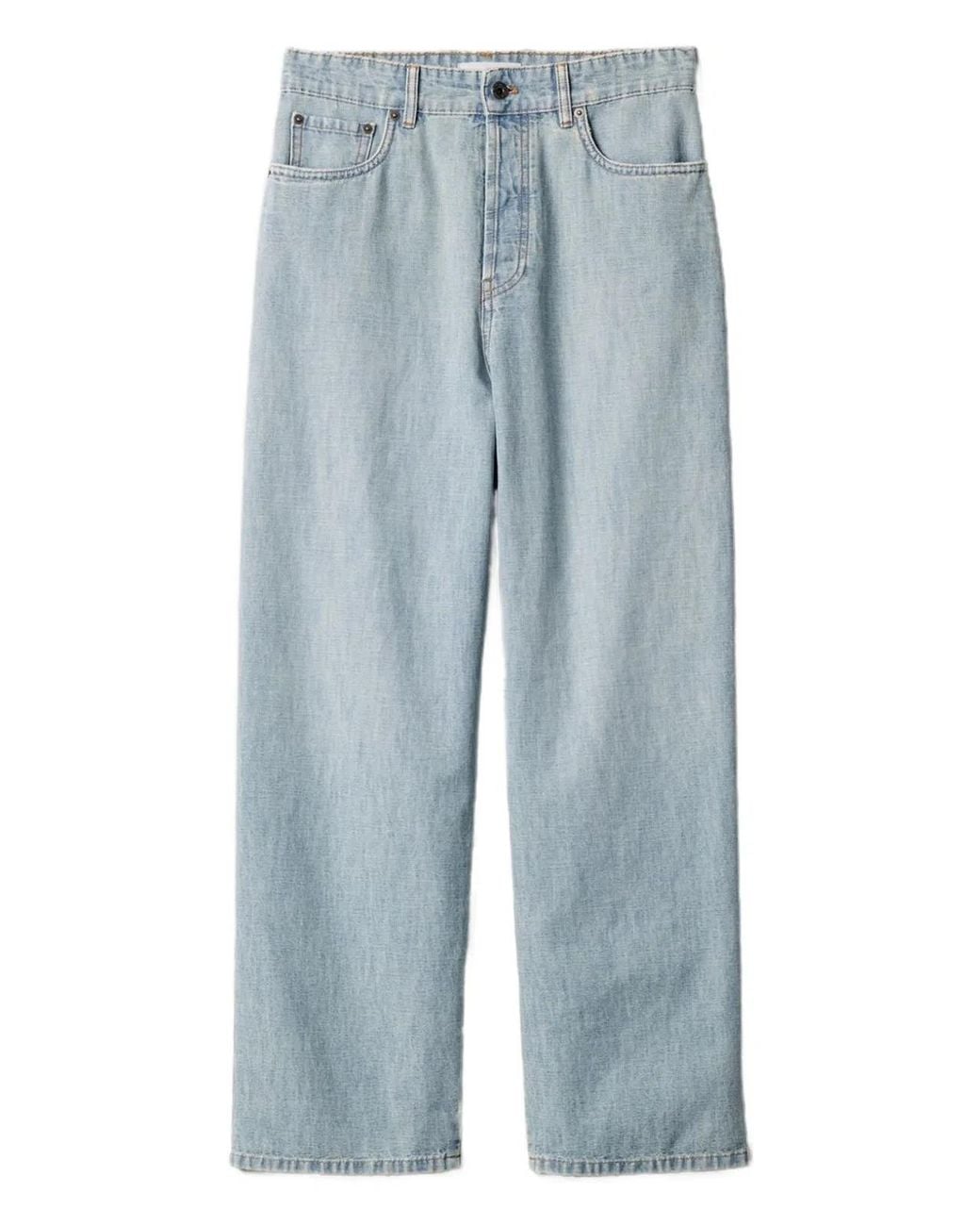 Miu Miu Blue Denim Cotton Jeans