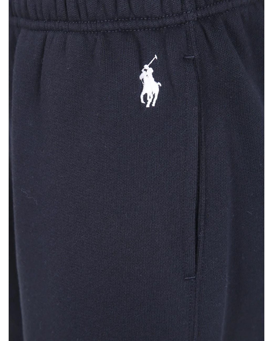 Polo Ralph Lauren Blue Knit Open Bottom Sweatpants