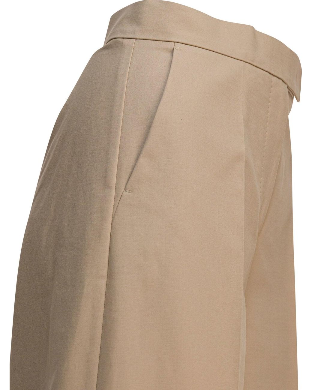 Max Mara Natural Wide Leg Trousers
