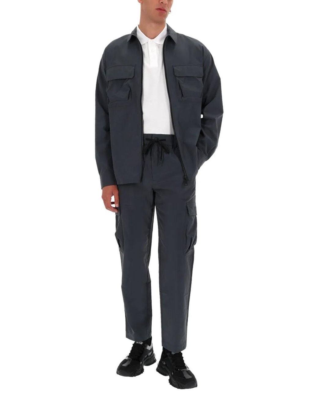 Versace Jeans Couture Blue Technical Cargo Pants for men