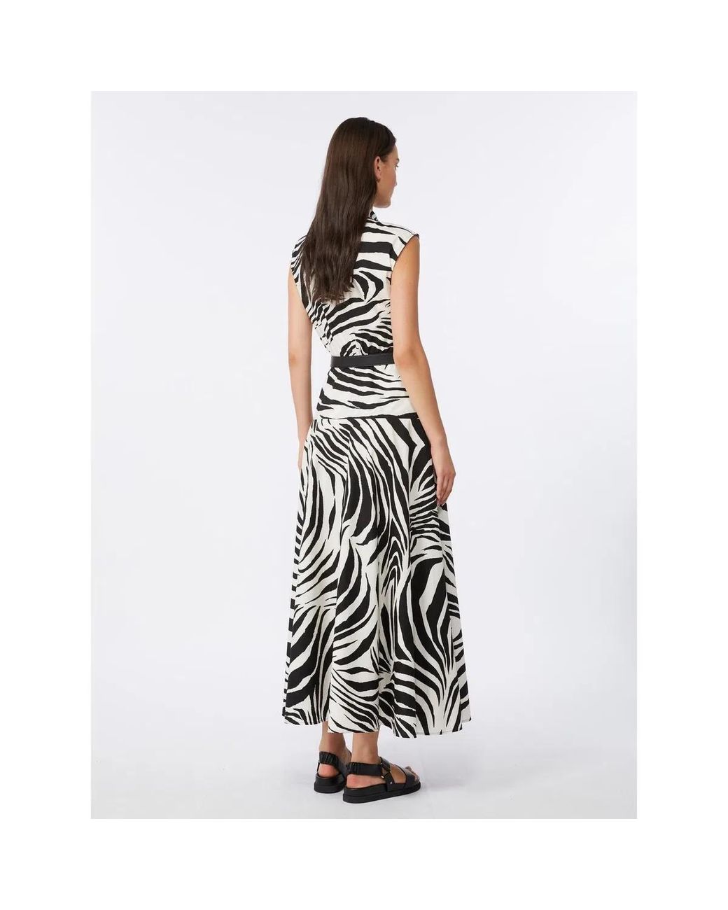 Max Mara White "West" Midi Dress