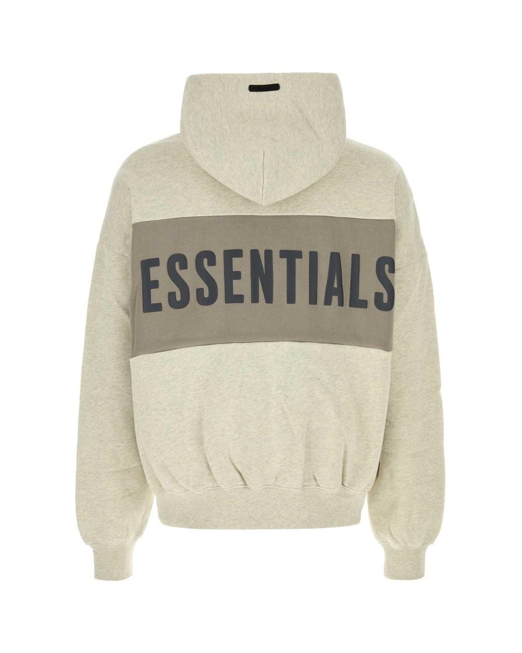 Fear Of God White Melange Cotton-Blend Oversized Sweatshirt for men