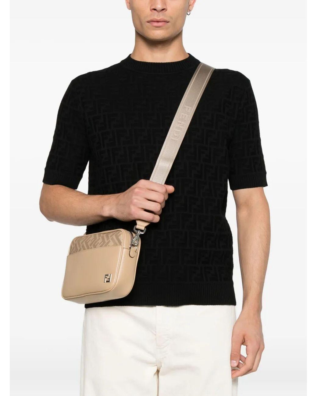 Fendi Natural Camera Case Squared Ff for men