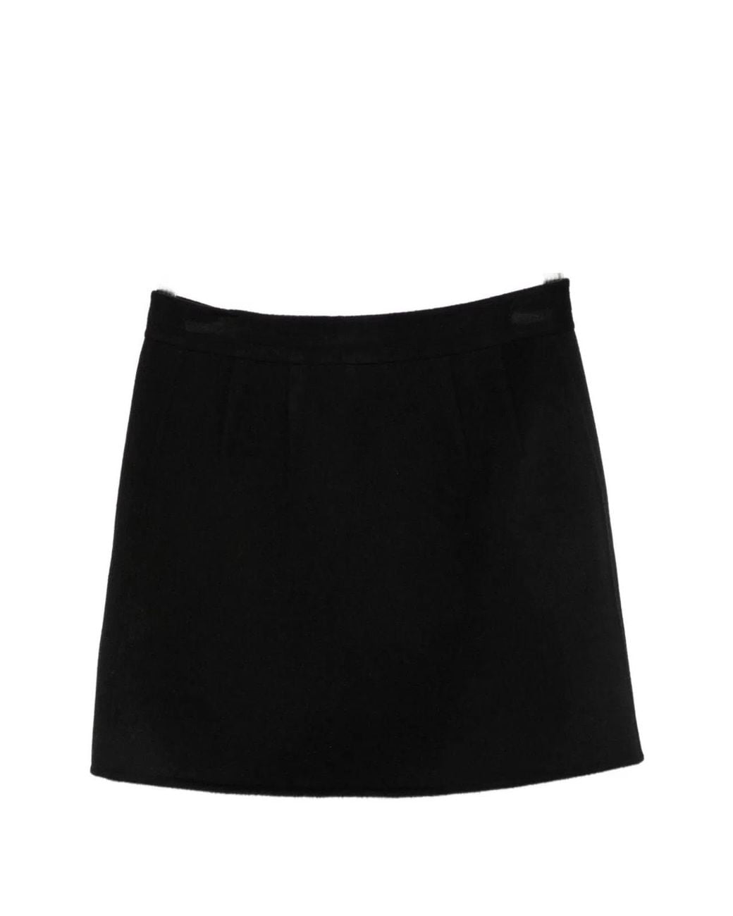Semicouture Black June Wool Skirt