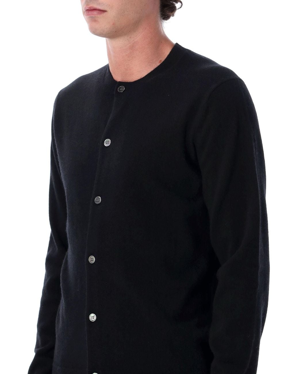Comme des Garçons Black Shirt Shirt Wool Cardigan for men