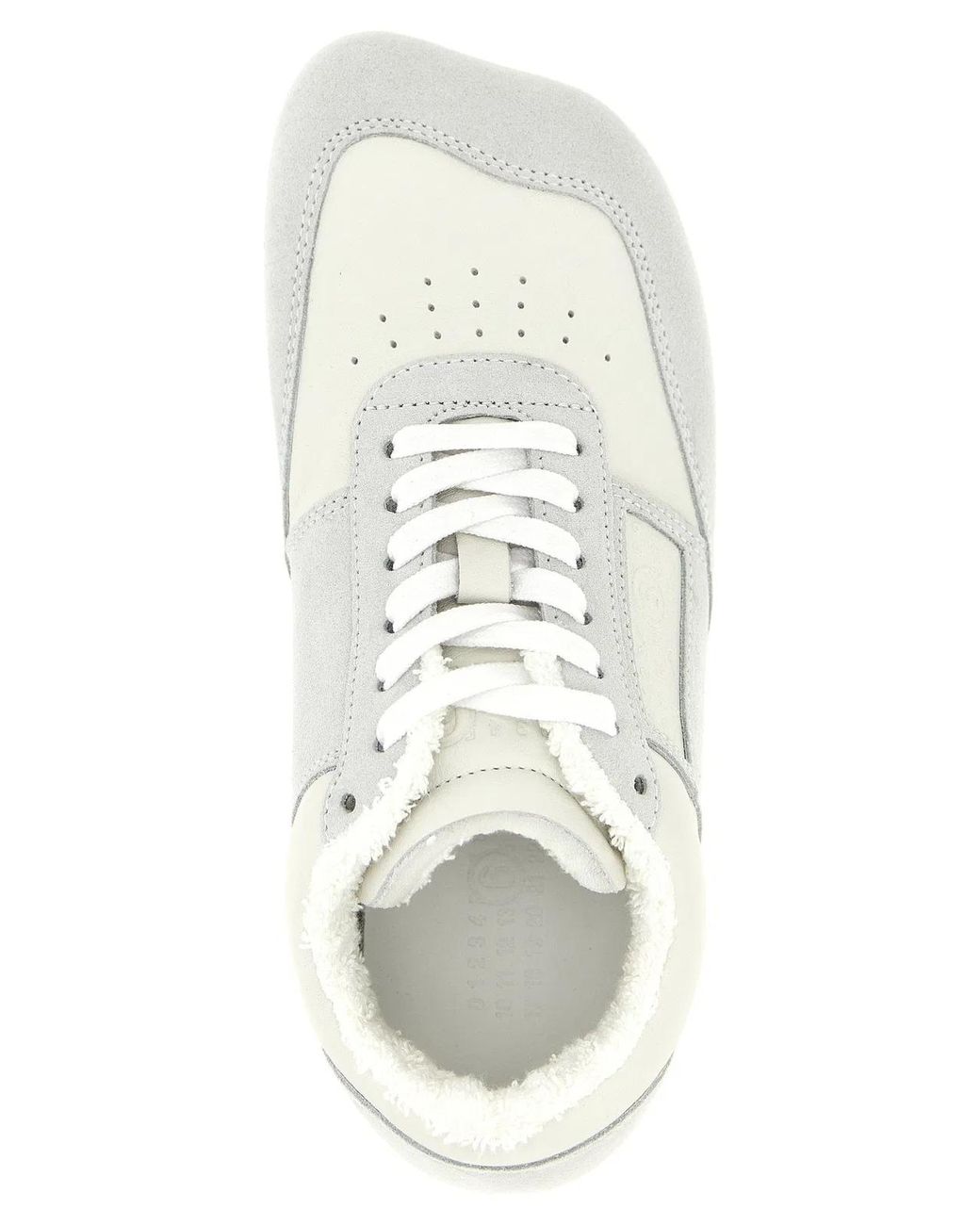 MM6 by Maison Margiela White 'Anatomic' Sneakers