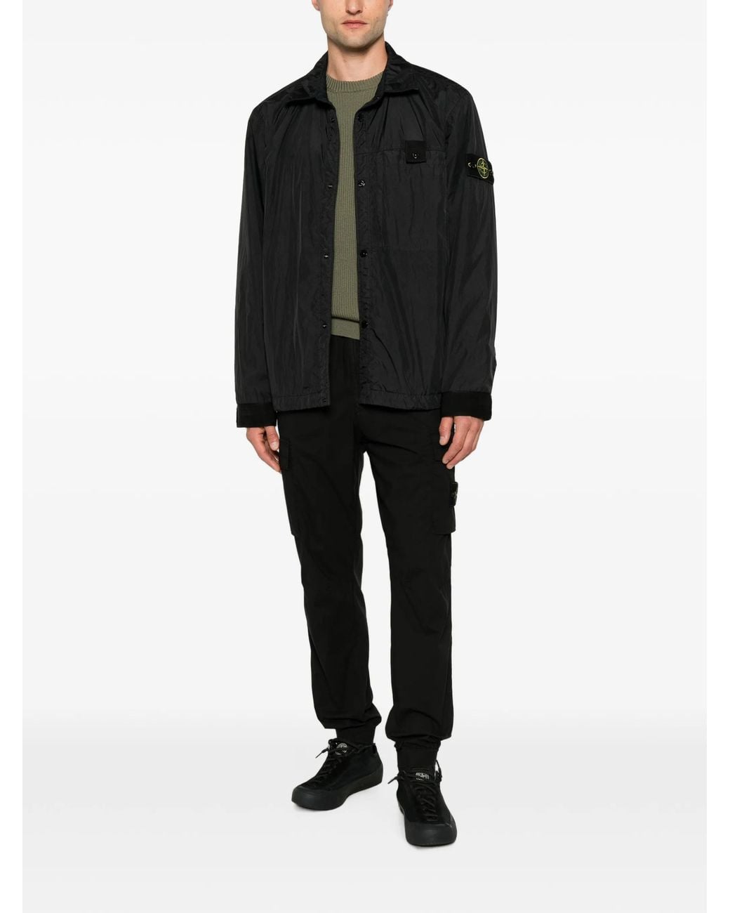 Stone Island Black Polyamide Jacket for men