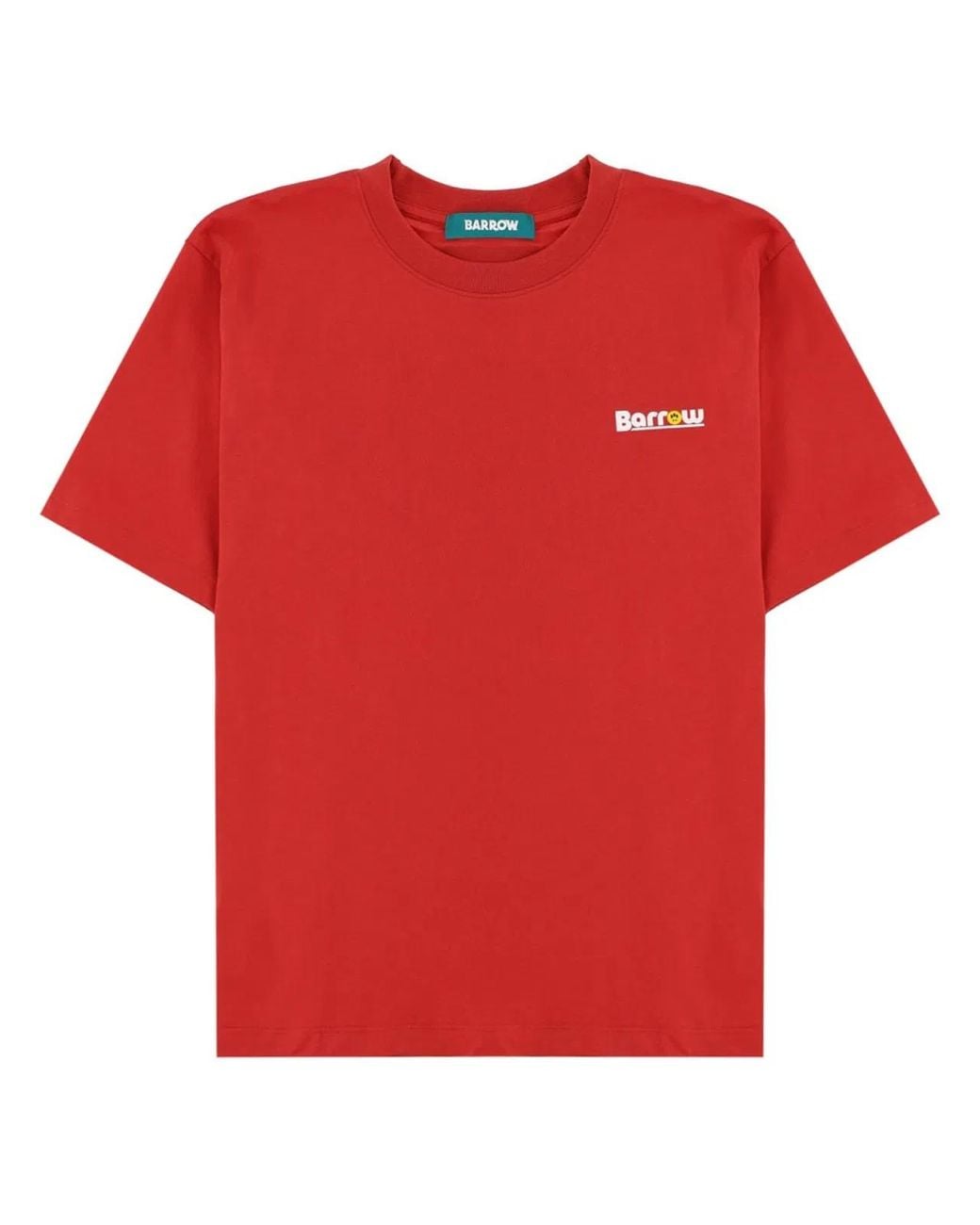 Barrow Red T-Shirt Con Logo E Stampa