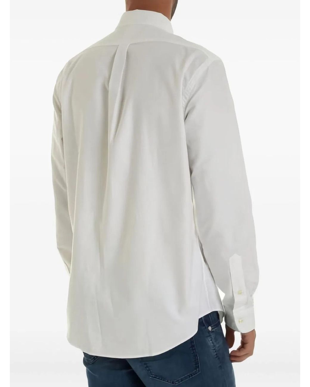 Ralph Lauren White Cotton Shirt for men