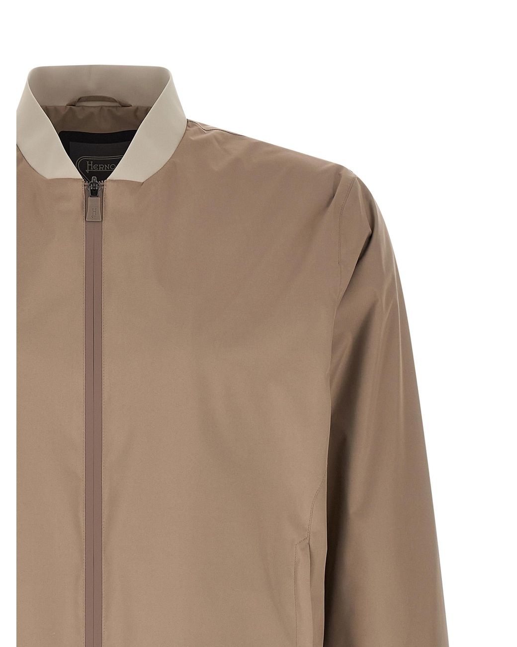 Herno Natural Zip-Up Bomber Jacket for men