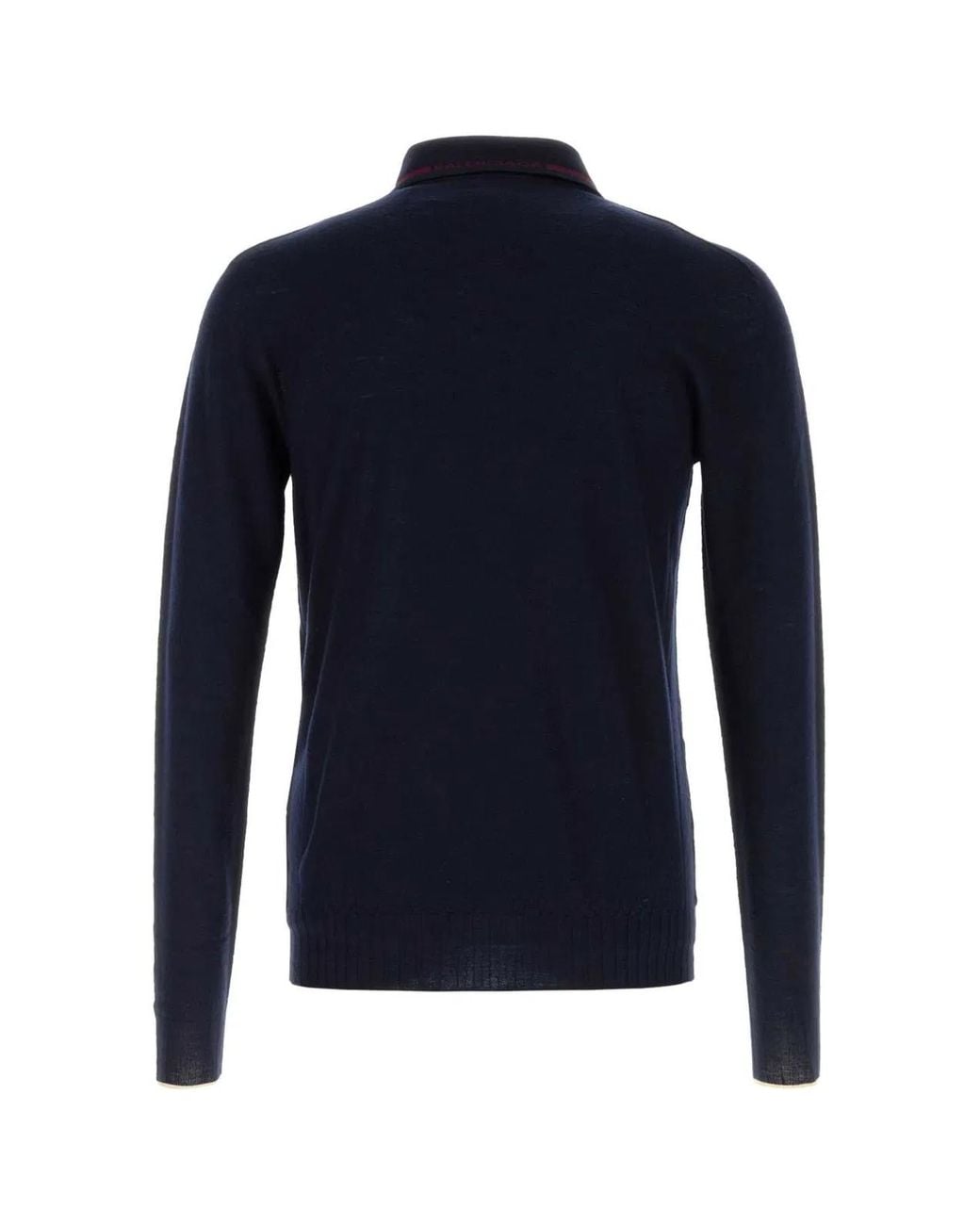 Balenciaga Blue Solid Polo for men