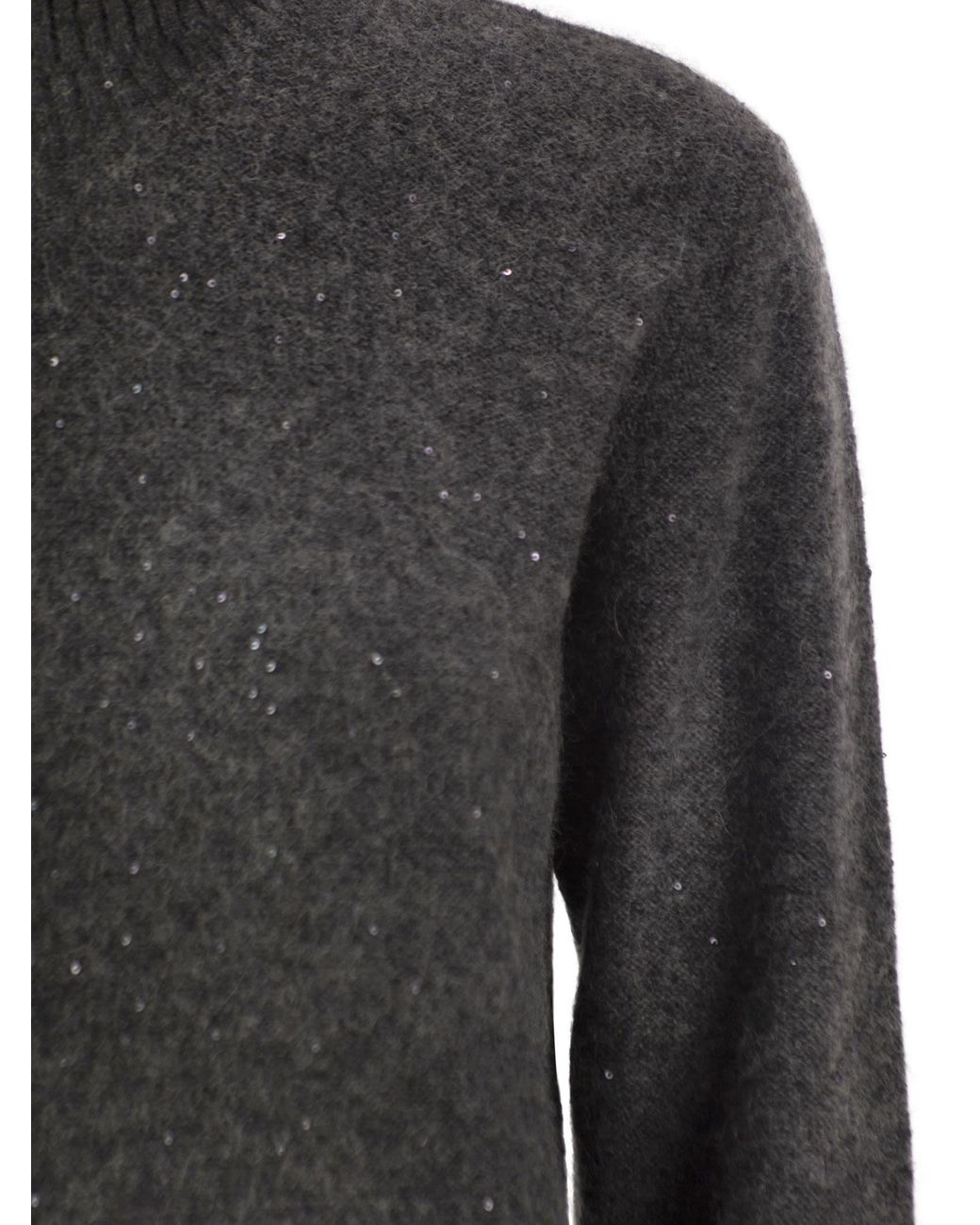 Fabiana Filippi Black Fine Knit Turtleneck