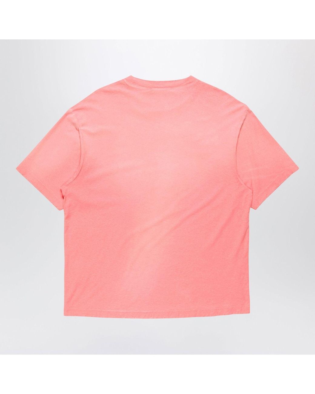 Acne Pink Tshirt With Spraypainted Logo Tango for men
