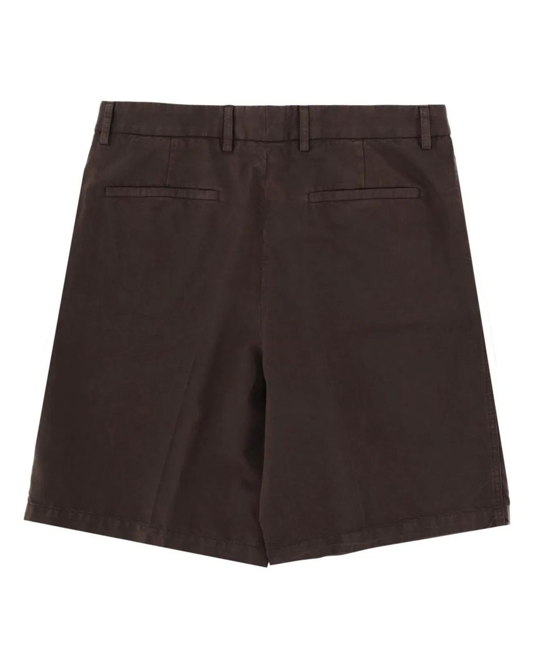 Zegna Black Cotton Linen Trousers for men
