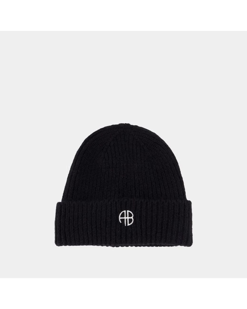 Anine Bing Black Elia Beanie