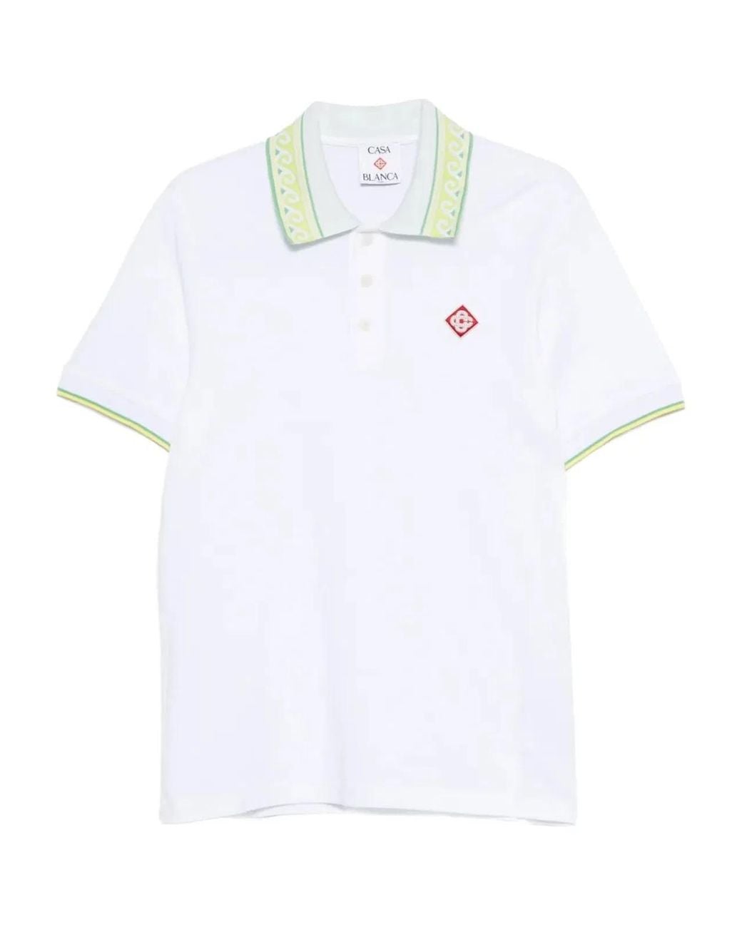 Casablanca White Pique Shirt for men