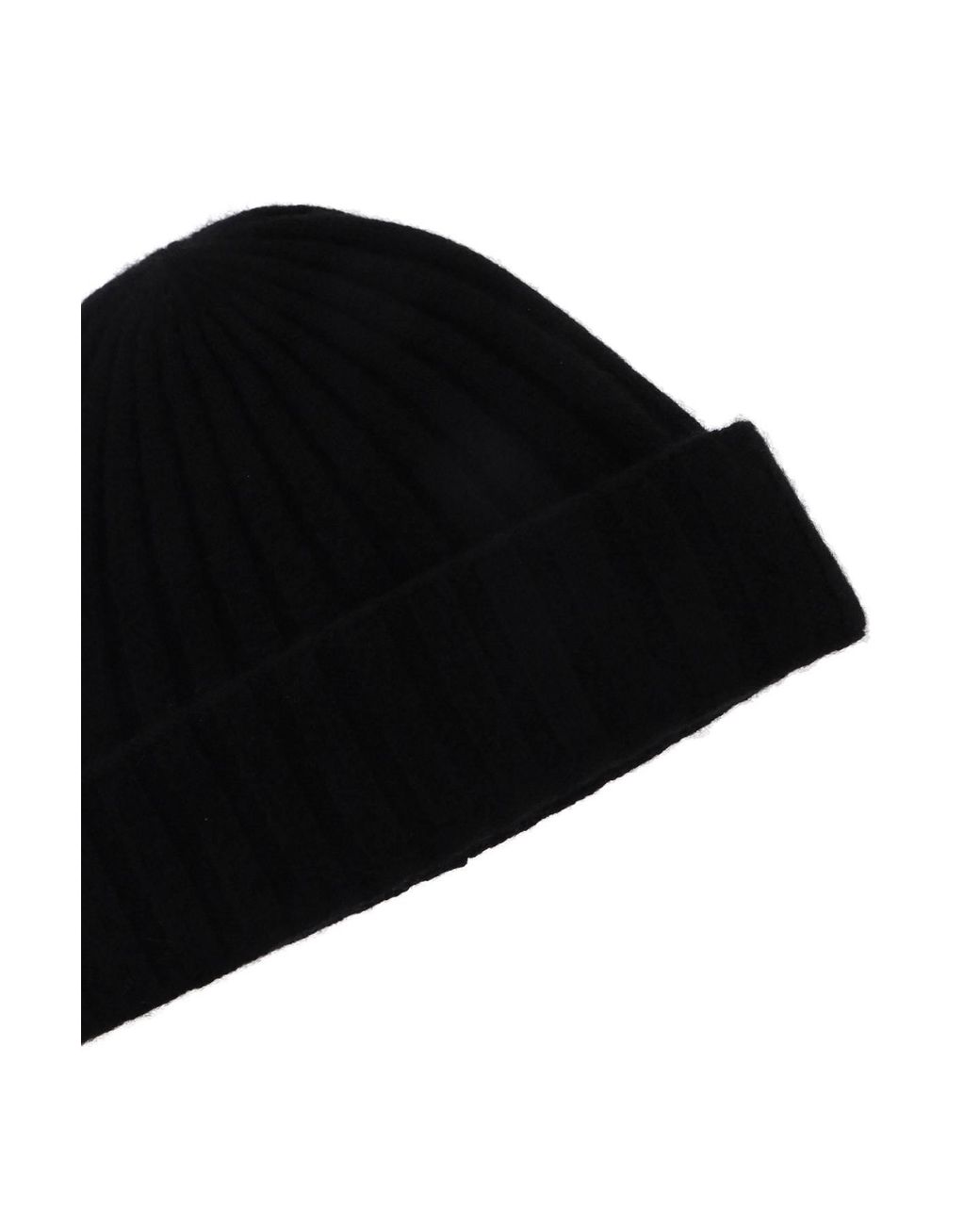 Totême Black Cashmere Knit Hat