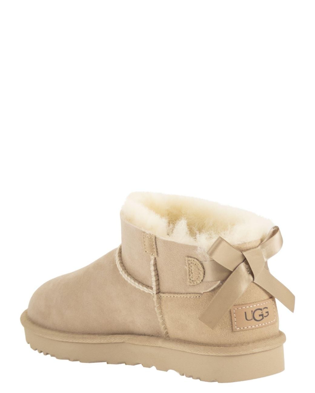 Ugg Natural W Ultra Mini Bailey Bow