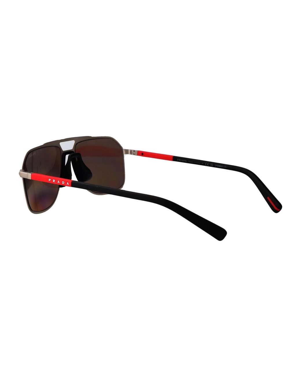 Prada Linea Rossa Gray Metal Sunglasses for men