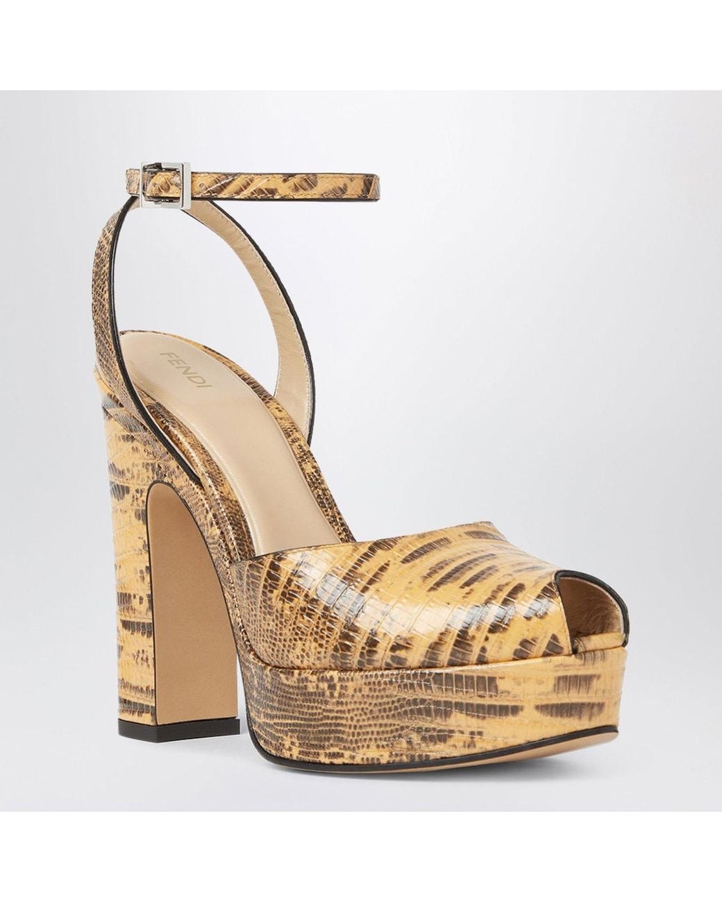 Fendi Metallic After 9 Sandals