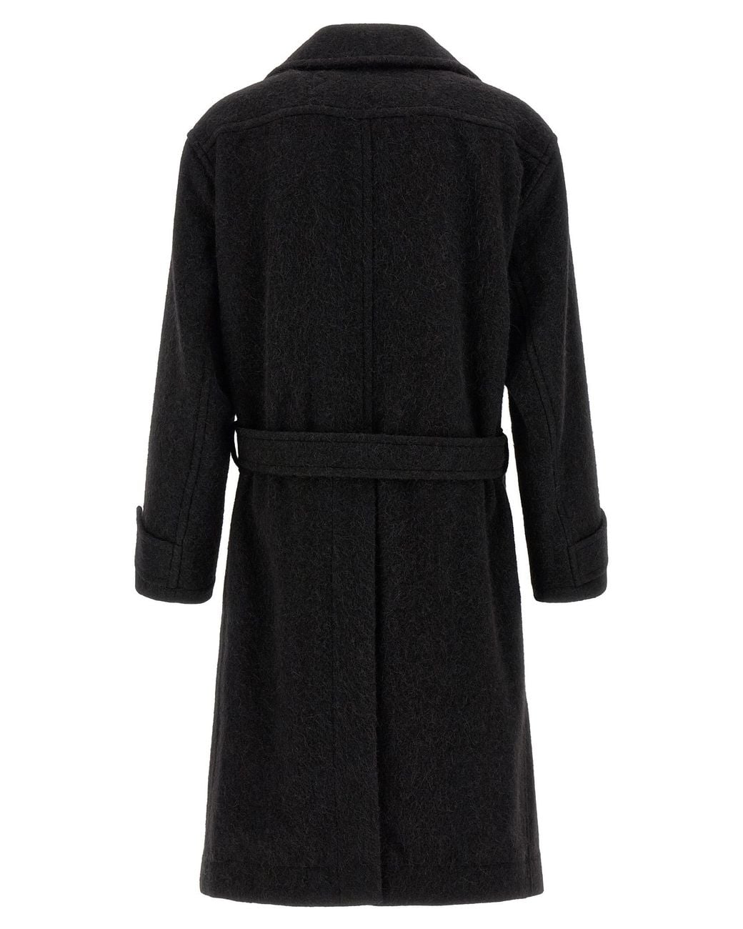 Lemaire Black 'Soft' Coat for men