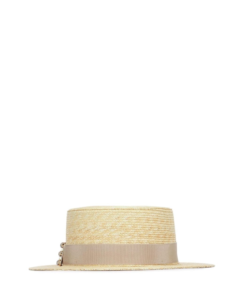 Roger Vivier Natural Tres Vivier Hat