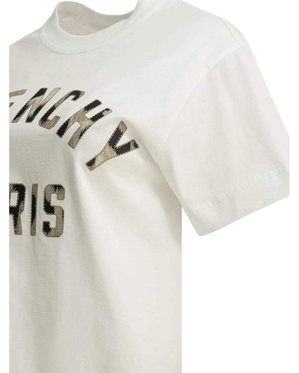 Givenchy White Paris" Crew-Neck T-Shirt