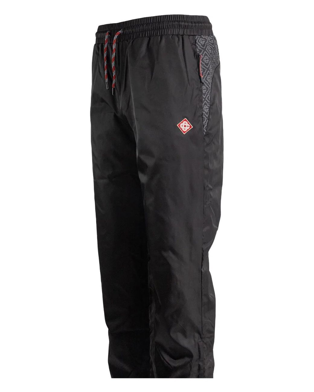 Casablanca Black Logo-Patch Track Pants for men