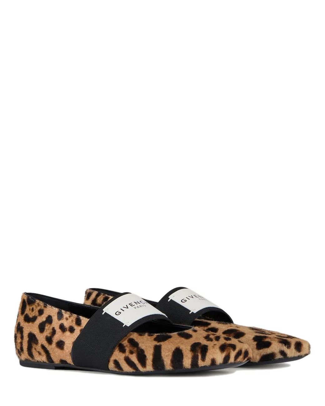 Givenchy White Sliced ?Square Ballerinas