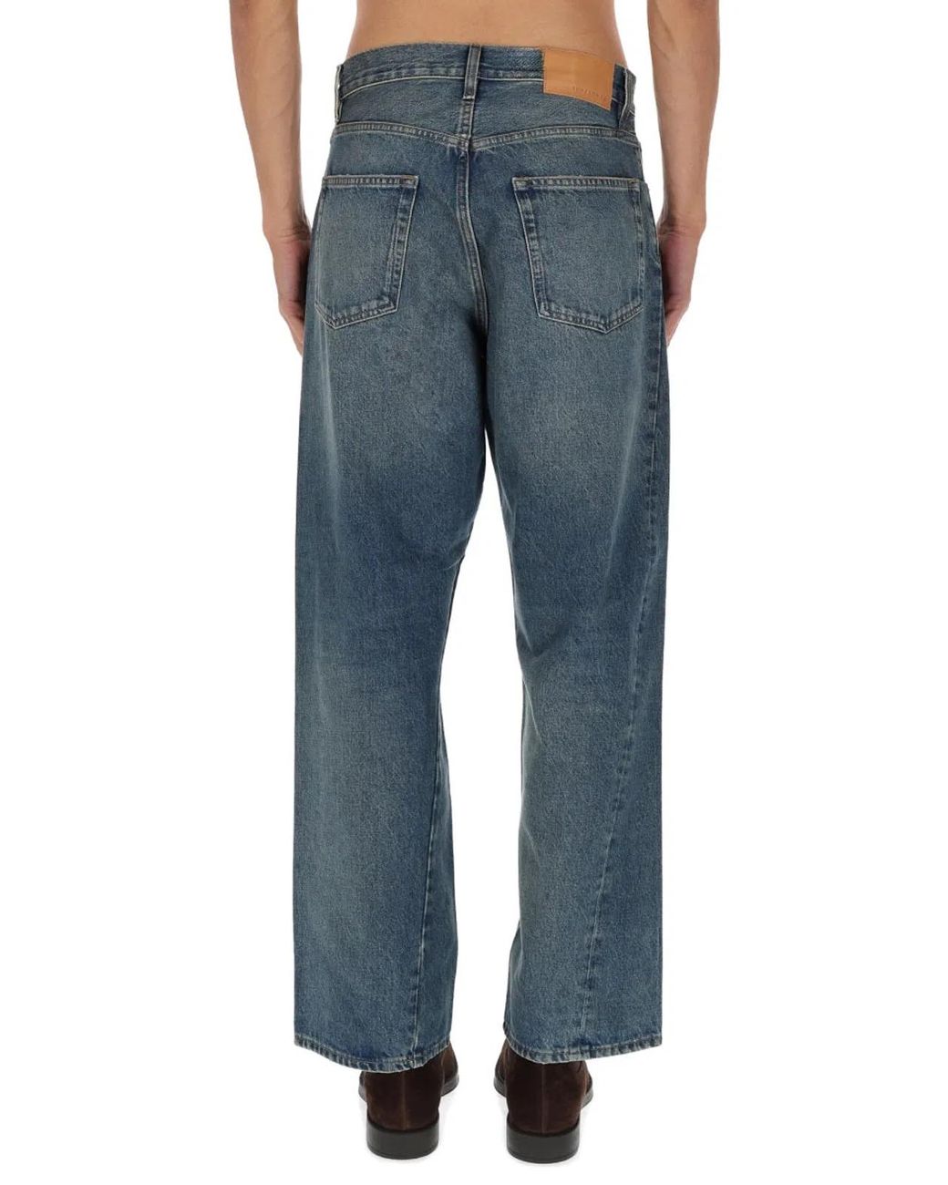 sunflower Blue Wide Twist Jeans for men