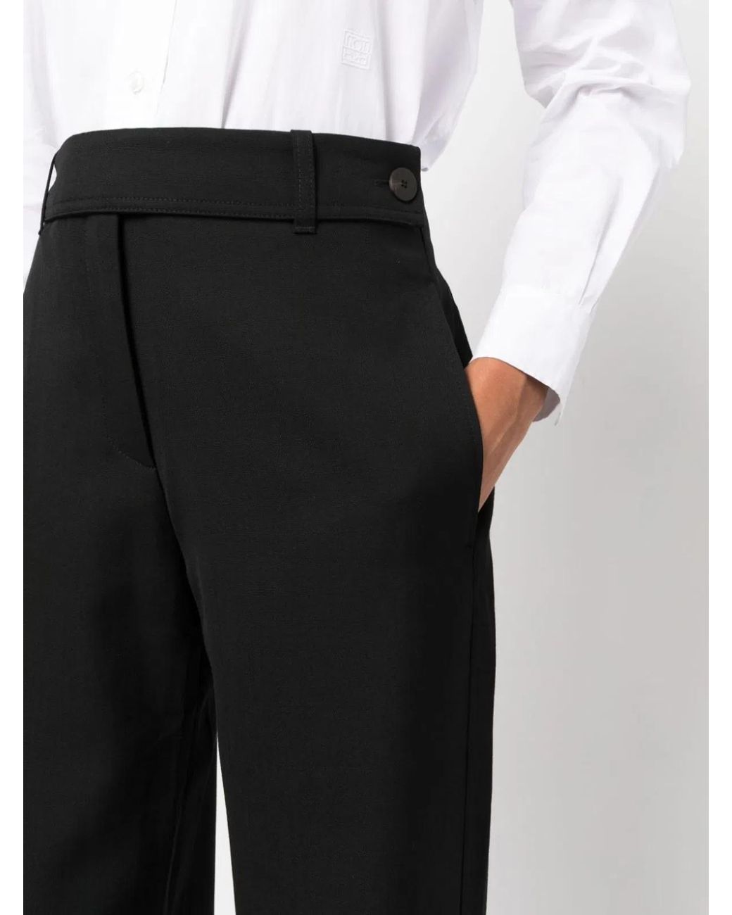 Studio Nicholson Black Wool Blend Trousers