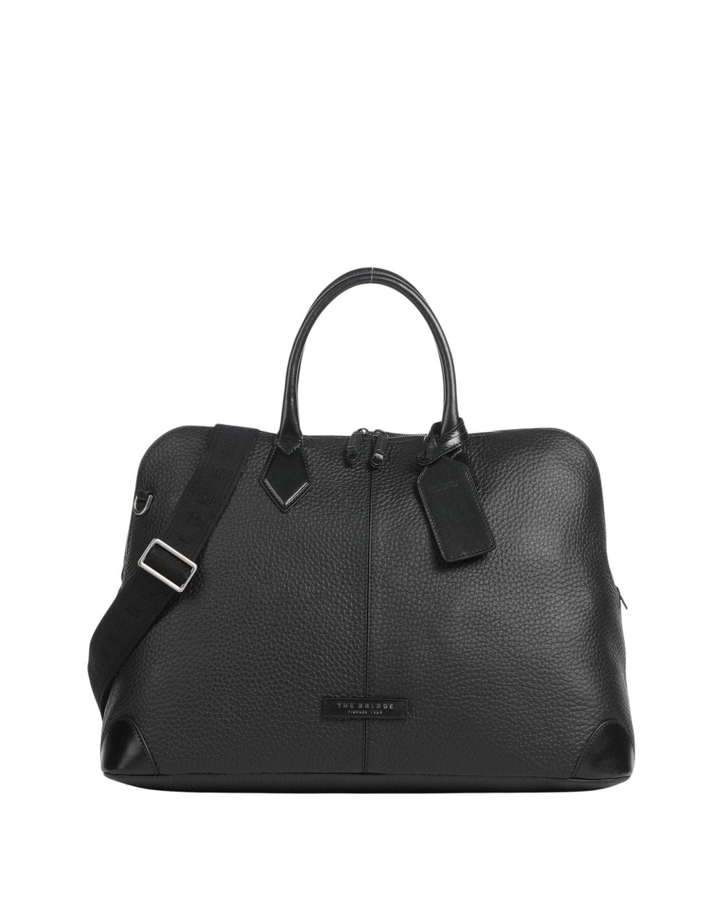 The Bridge Black Travel Soft Weekend Bag