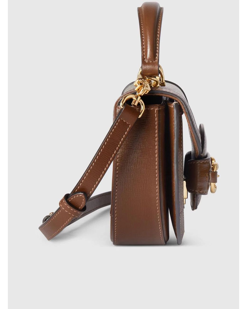 Gucci Metallic Borsa A Mano Mini "Horsebit 1955"