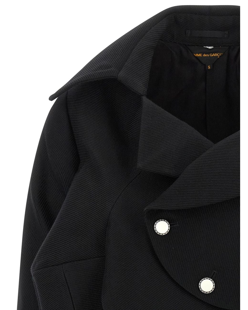 Comme des Garçons Black Micro Ribbed Blazer